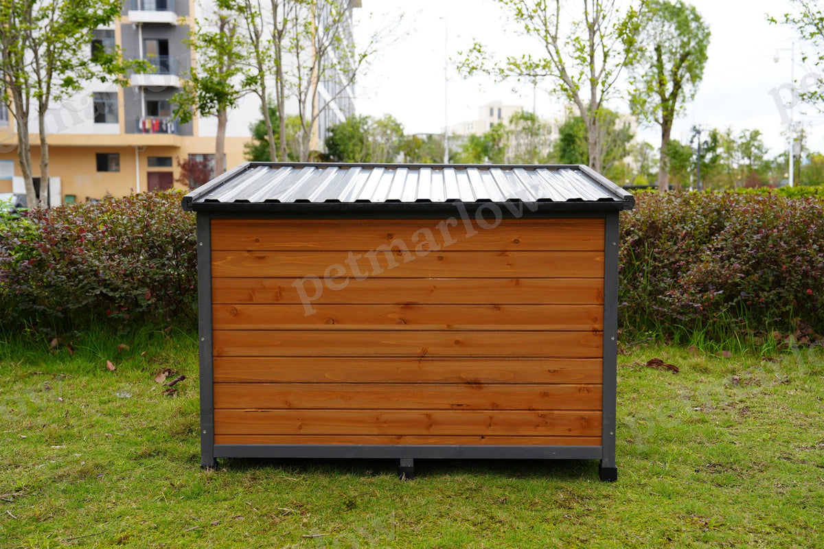 Large Solid Wood Dog House with Waterproof Roof – view 3