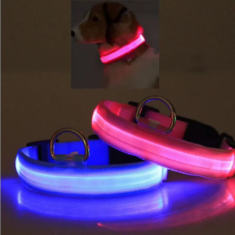 LED Light-Up Safety Collar for Dogs and Cats