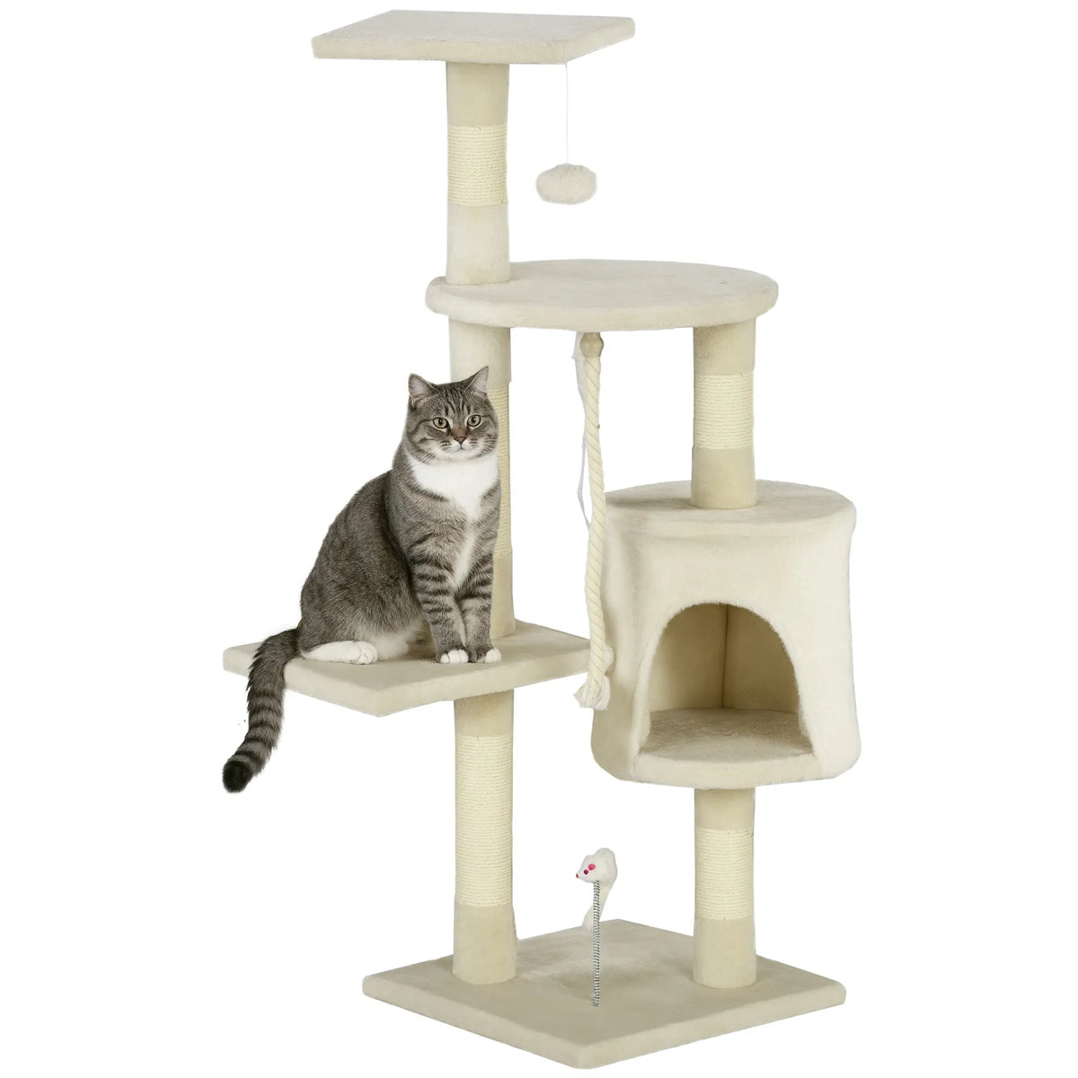 46" Multi Level Cat Tree Activity Center