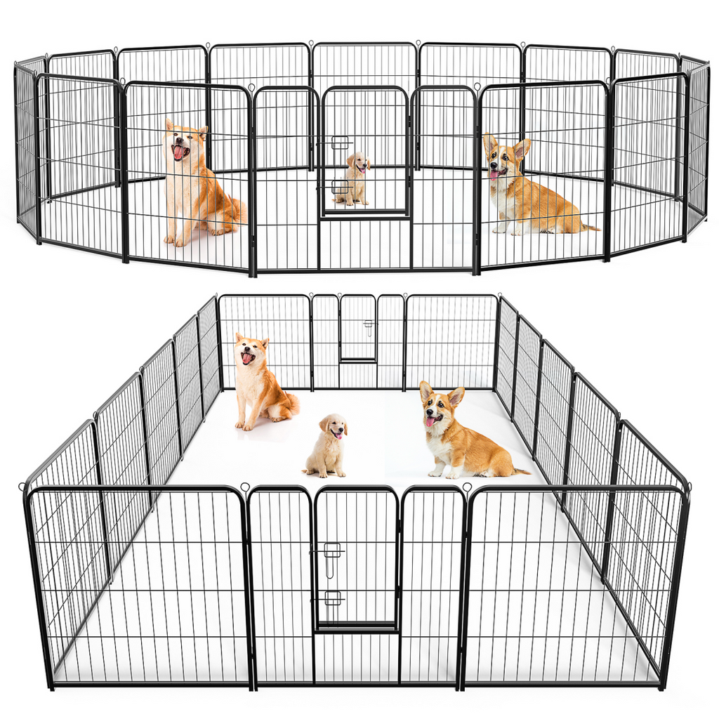 Metal Dog Playpen with Door for Secure Space – view 8