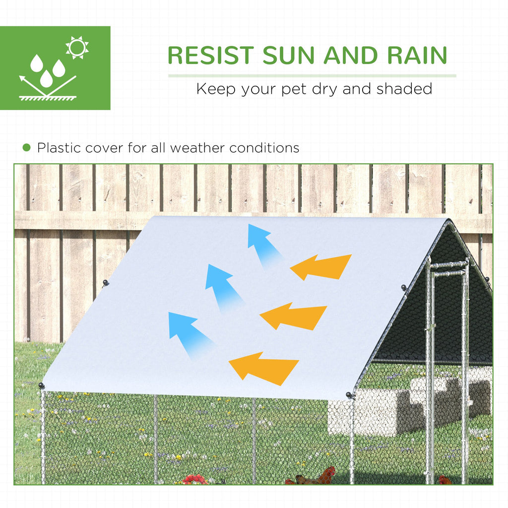 Large Chicken Coop with Waterproof Cover for Poultry – view 8