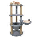 47" Cat Tower for Relaxation and Play in Light Grey – view 2