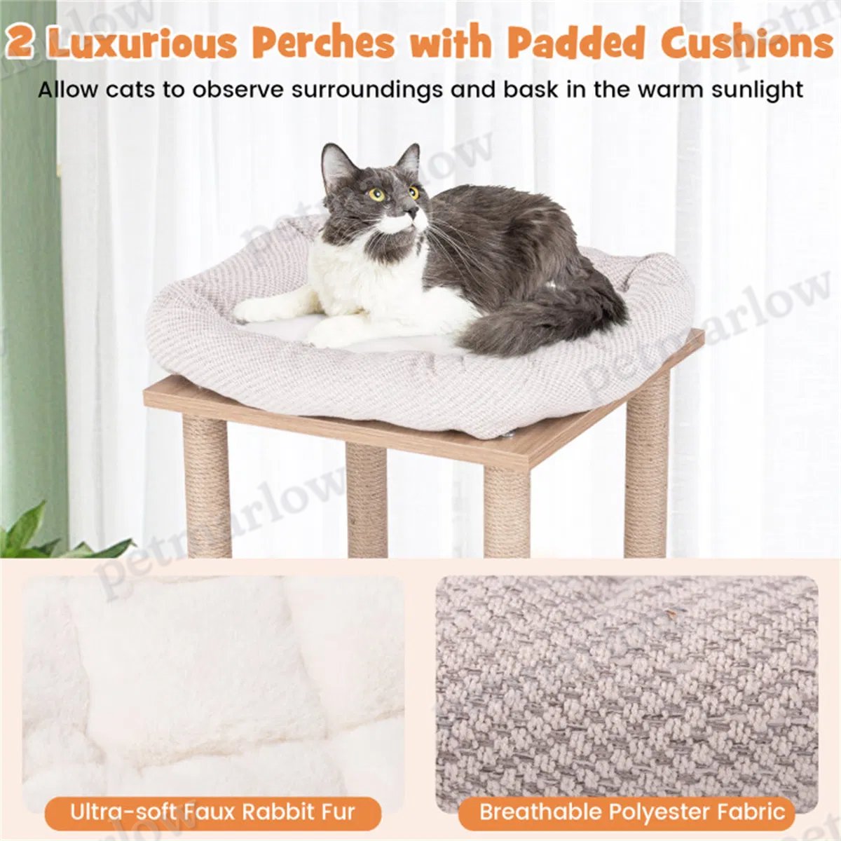 47 Inches Wooden Cat Condo – view 3