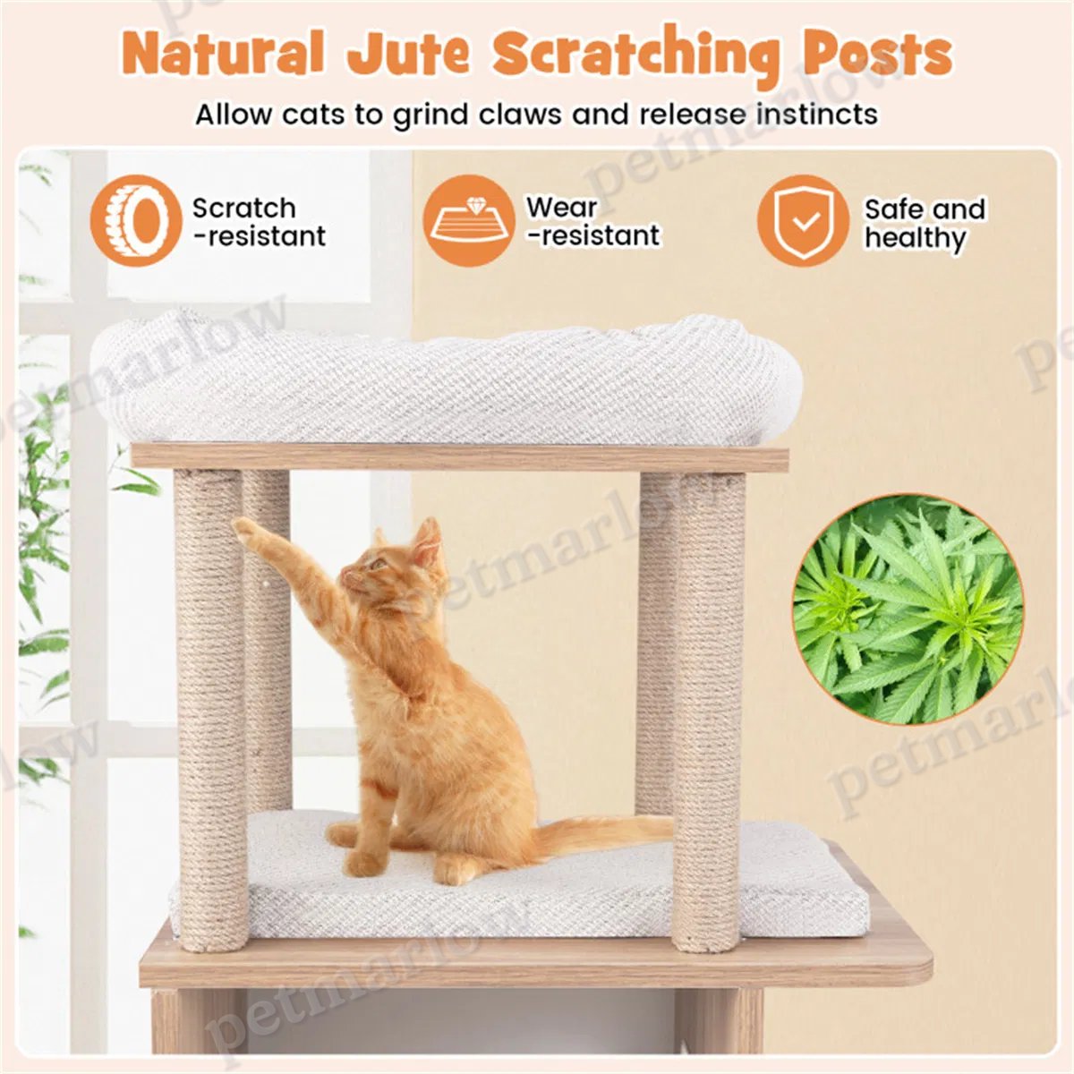 47 Inches Wooden Cat Condo – view 6