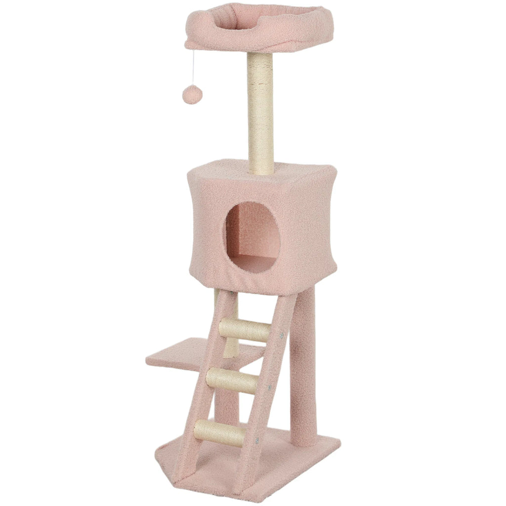47" Tall Cat Tree Tower with Condo and Scratching Posts