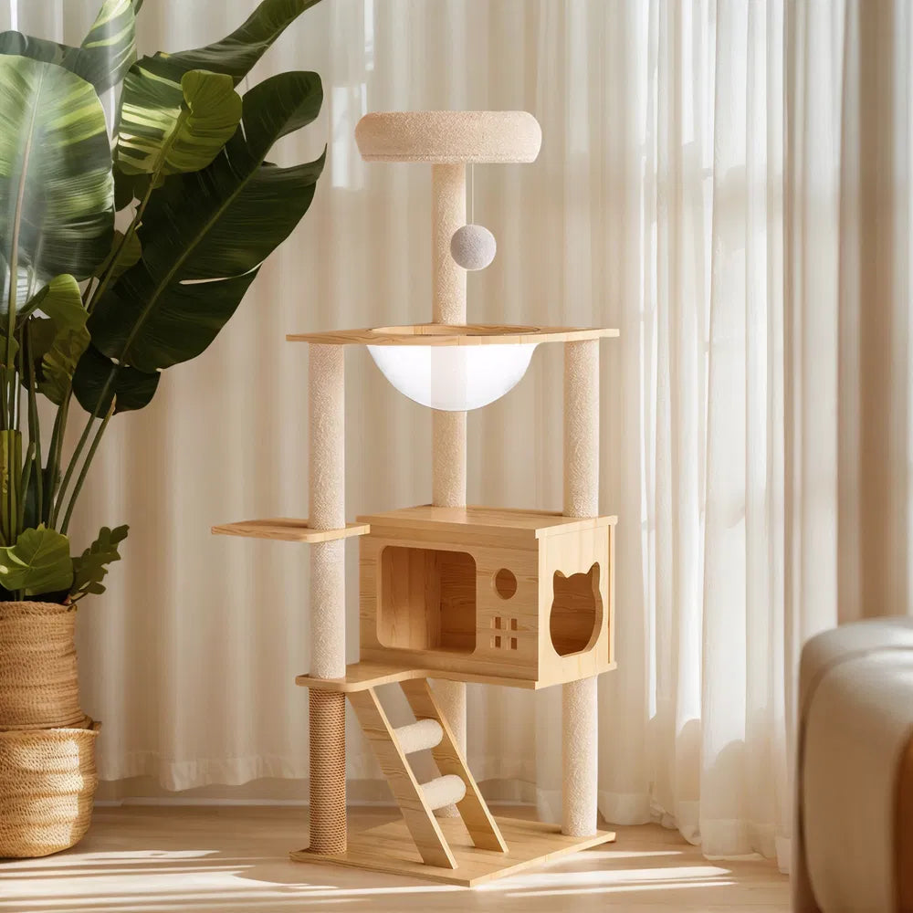 48.8' Modern Cat Tower with Sisal Scratching Posts – Defaulttitle