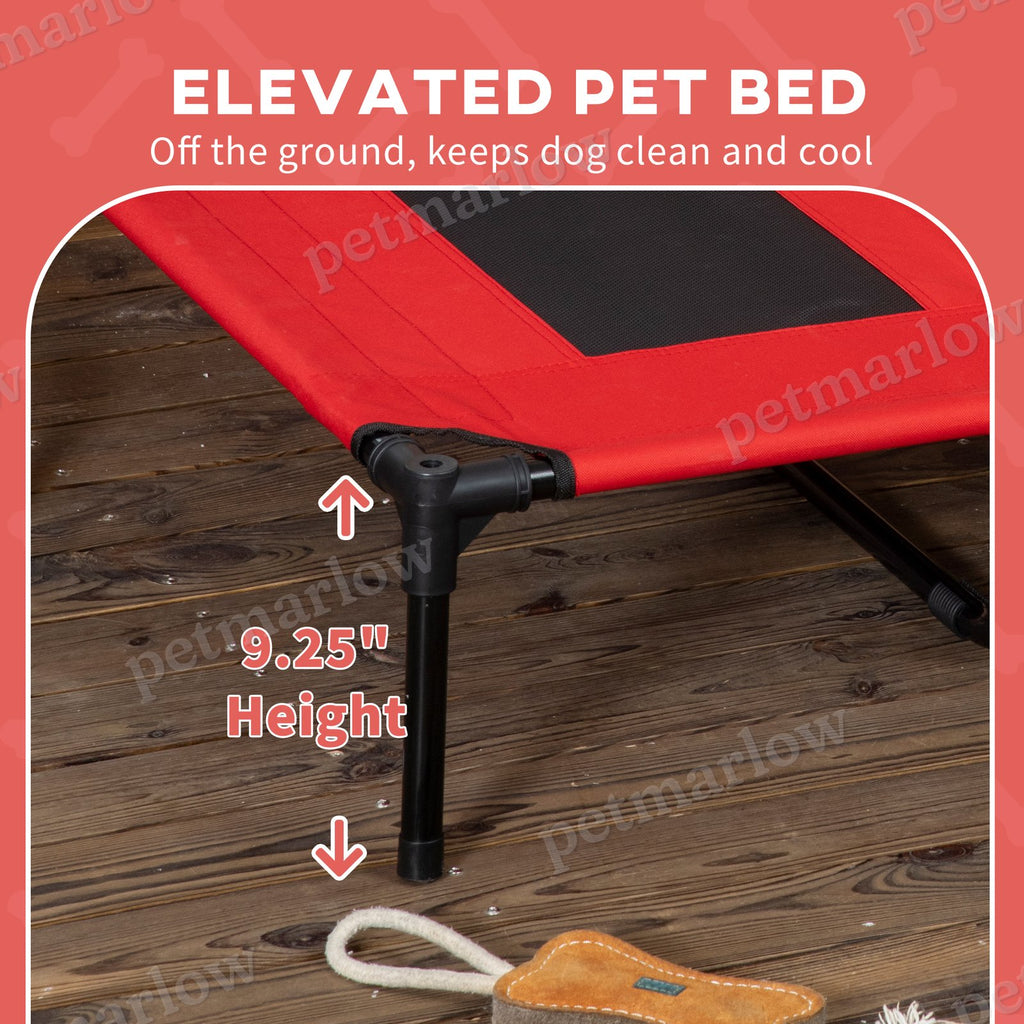 Elevated Portable Dog Cot Cooling Bed with Canopy – view 5