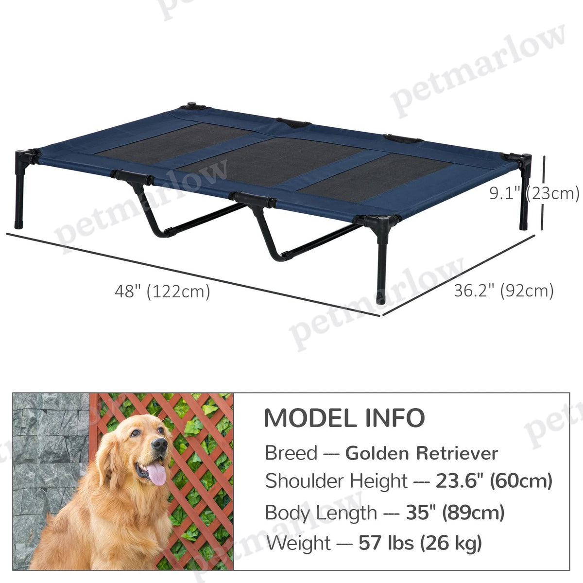 Elevated Pet Bed for Indoor and Outdoor Use – view 3
