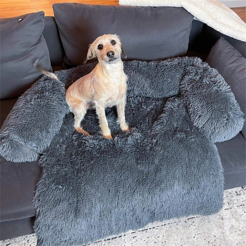 Plush Faux Fur Dog Bed