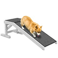 49" Pet Ramp for Dogs & Cats with Non-Slip Carpet, White – White / 990x465x130 mm