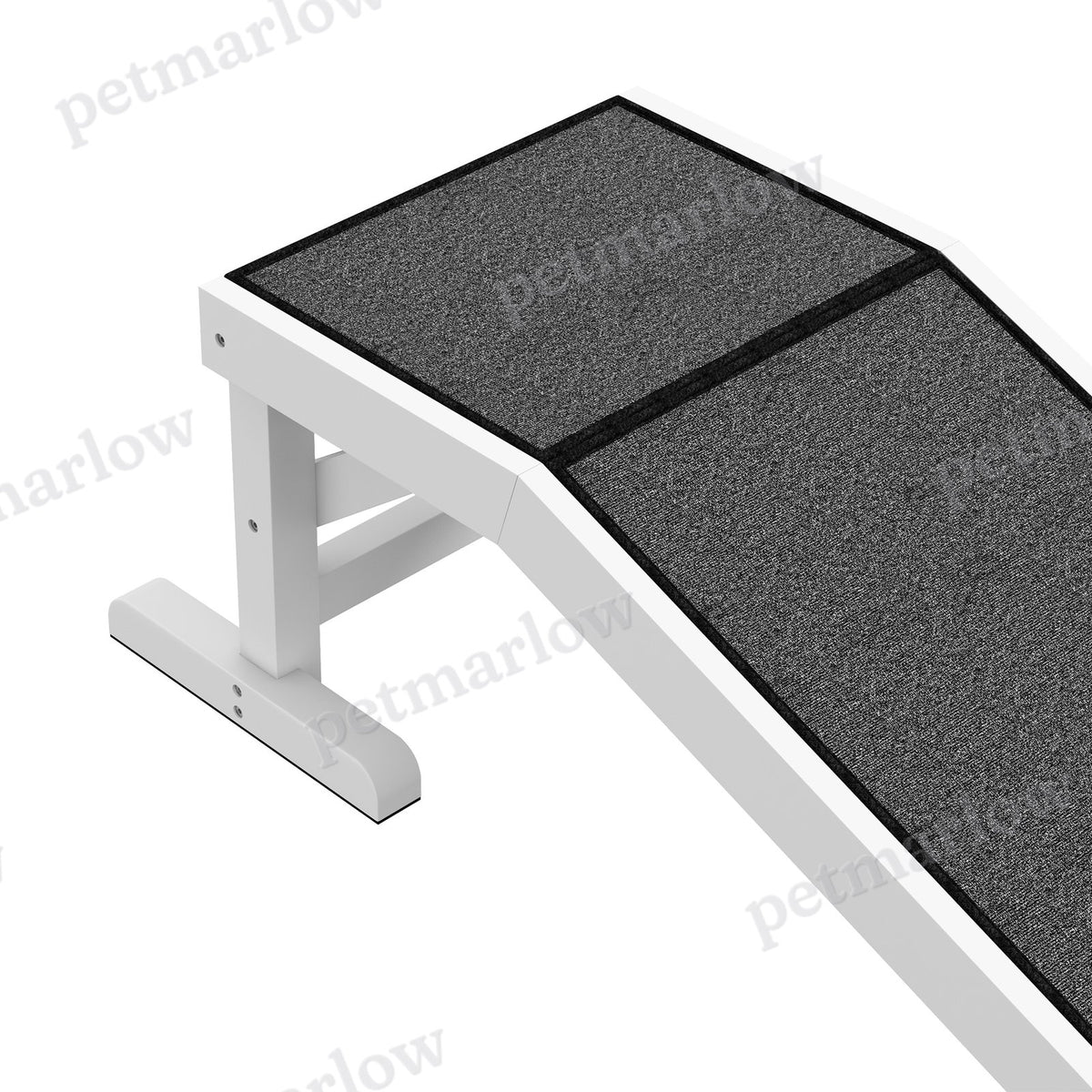 49" Pet Ramp for Dogs & Cats with Non-Slip Carpet, White – view 6
