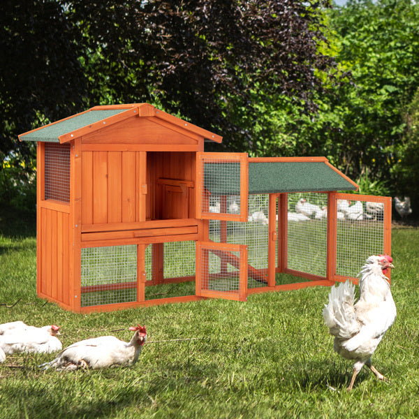 Wooden Chicken Coop and Rabbit Hutch for Small Animals – view 13