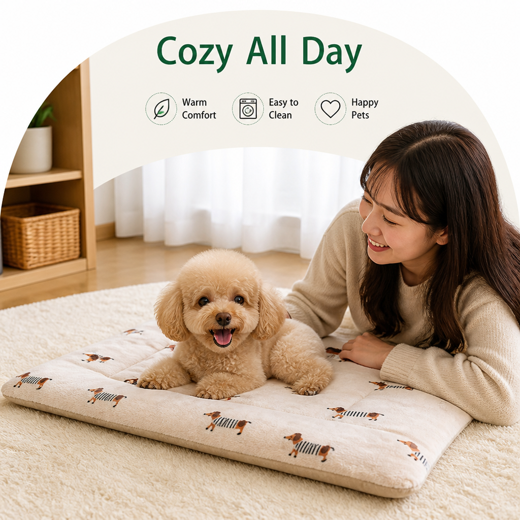 DogBedHouse Double-Sided Fleece & Machine Washable Dog Bed – view 9
