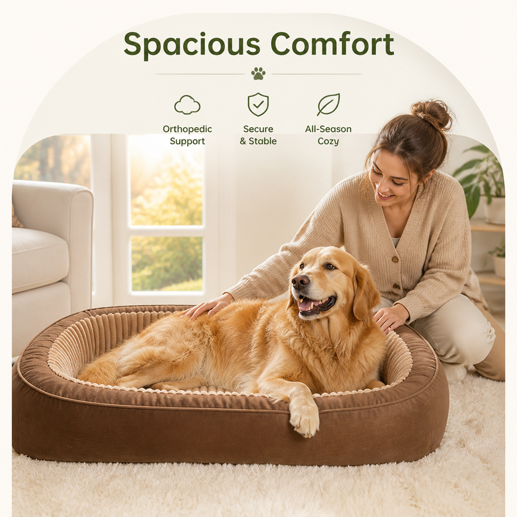 Petmarlow Orthopedic Extra-Large Non-Slip Dog Bed – view 7