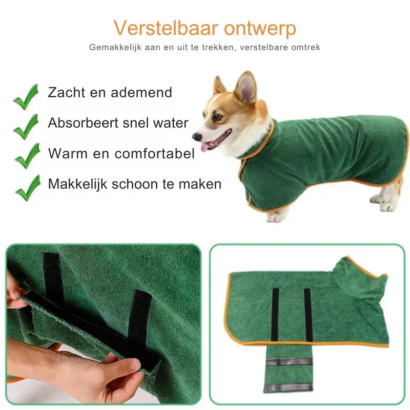 Comfortable Dog Bathrobe – view 13
