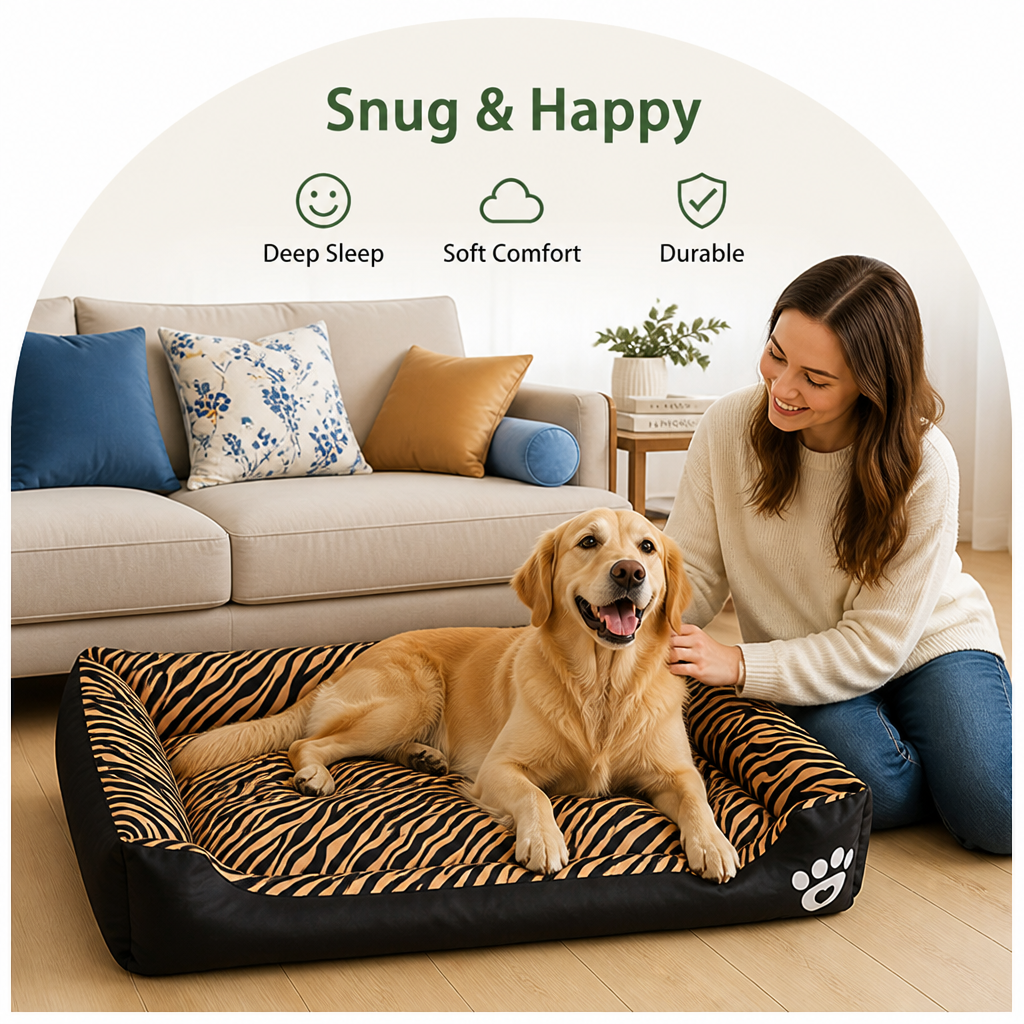 Petmarlow Cozy Plush & Washable Dog Bed – view 17