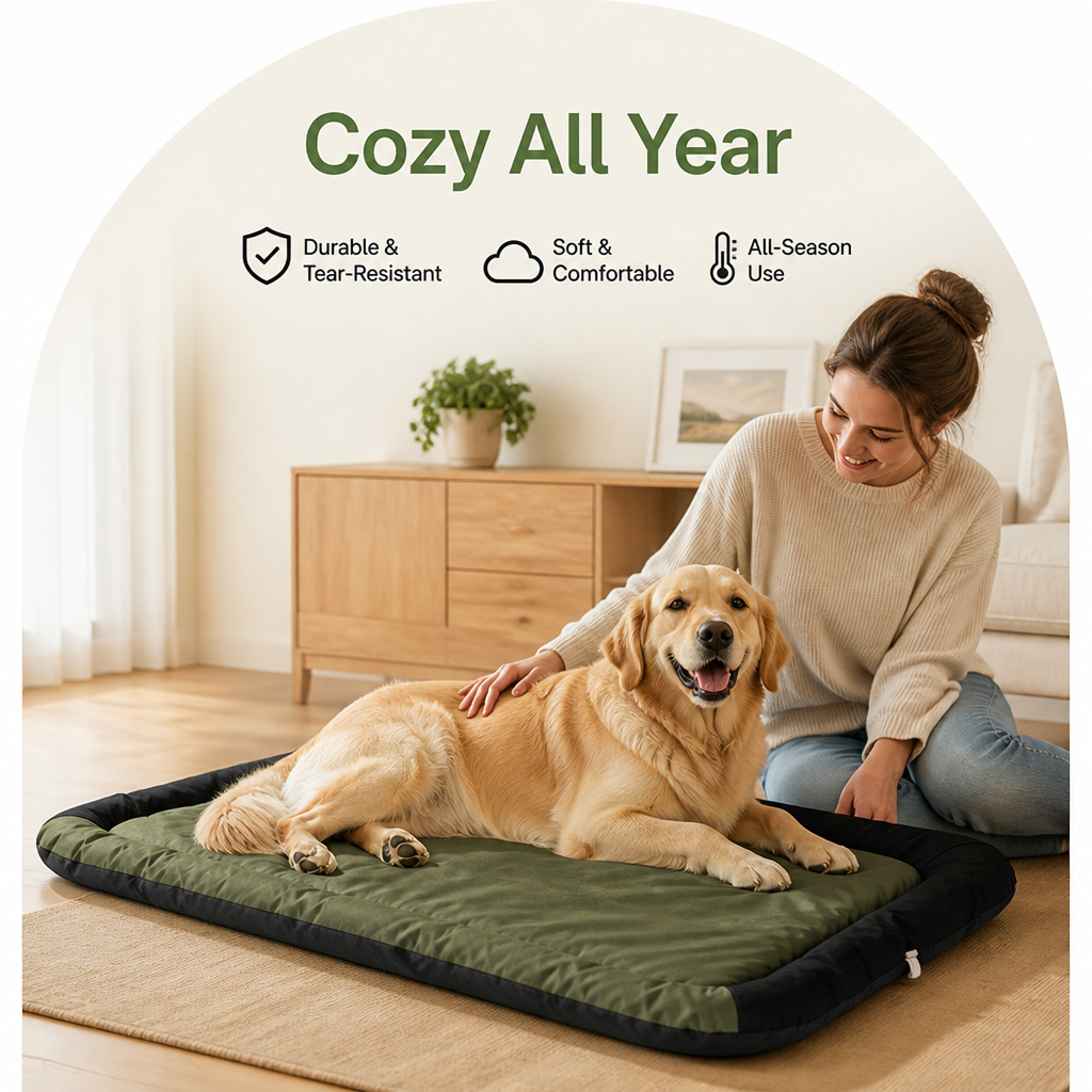 DogBedHouse Tear-Resistant Polyester All-Season Dog Bed – view 8