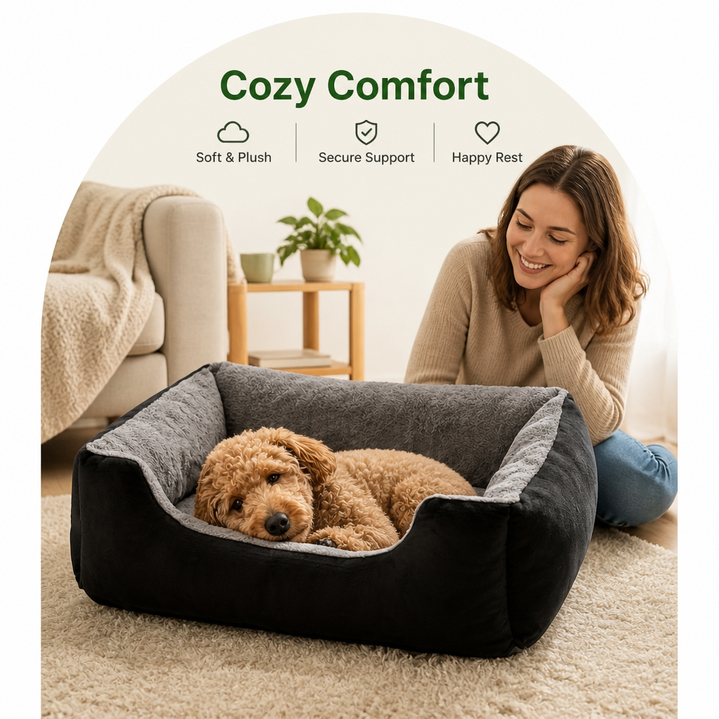 Petmarlow Plush Mattress-Style & Easy-Clean Polyester Pet Bed (Indoor/Outdoor) – view 8