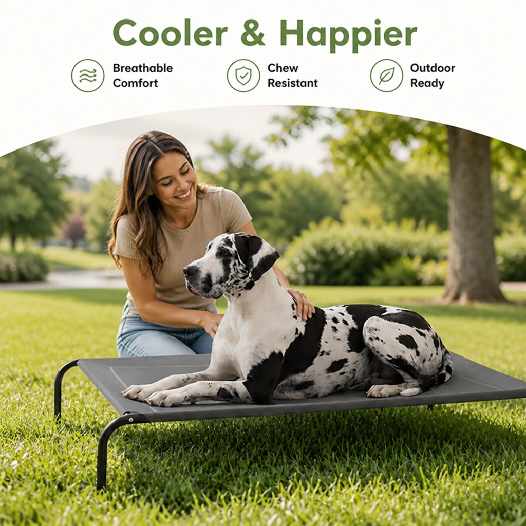 Petmarlow Elevated Cooling & Chew-Resistant Dog Bed – view 9