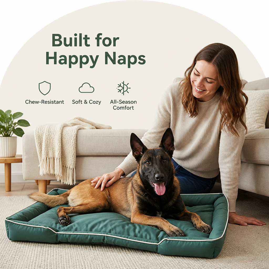 Petmarlow Chew-Resistant 600D Oxford Dog Bed – view 9