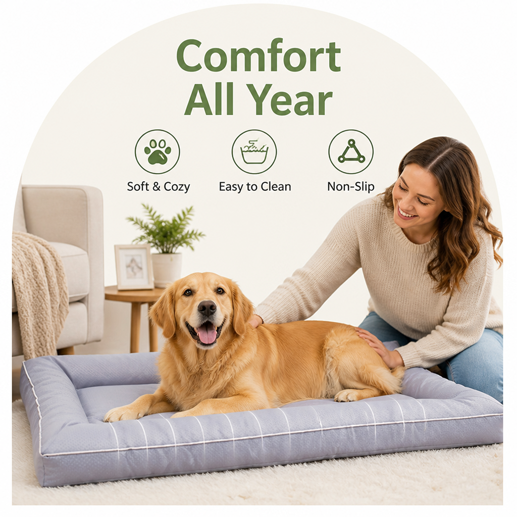 Petmarlow All-Season Polyester & Non-Slip Dog Bed – view 9