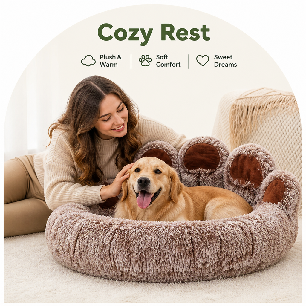 Petmarlow Warm Plush & Thickened Polyester Pet Bed – view 7