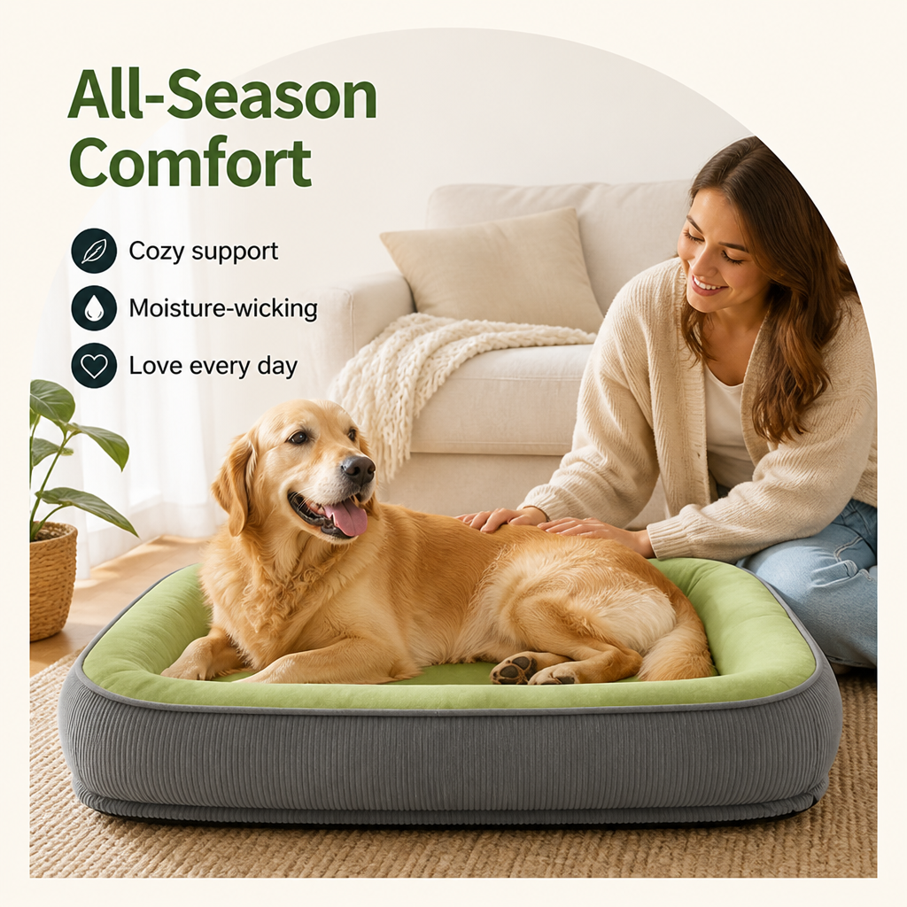 Petmarlow All-Season Moisture-Wicking Polyester Dog Bed – view 7