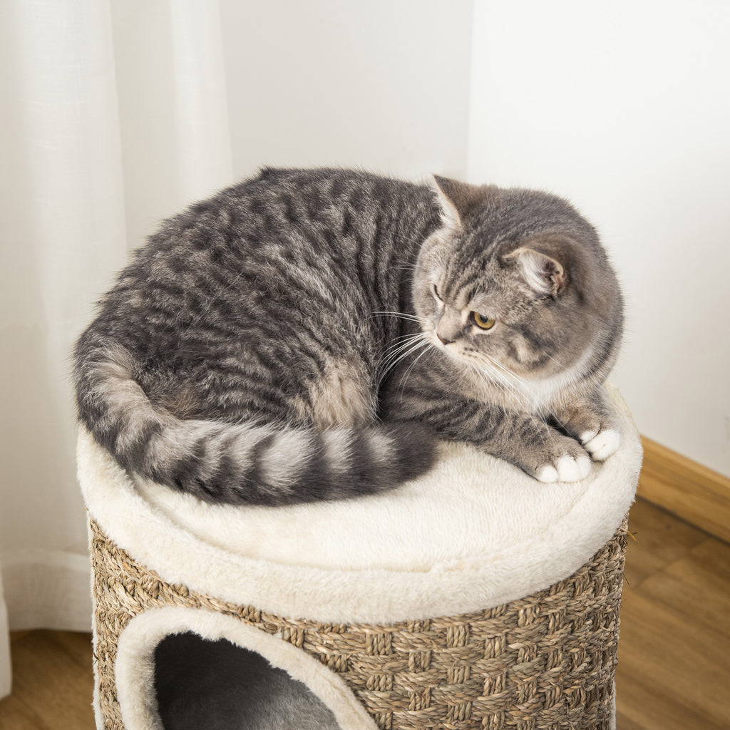 Cat Condo with Scratching Pad and Three Den Areas – view 9