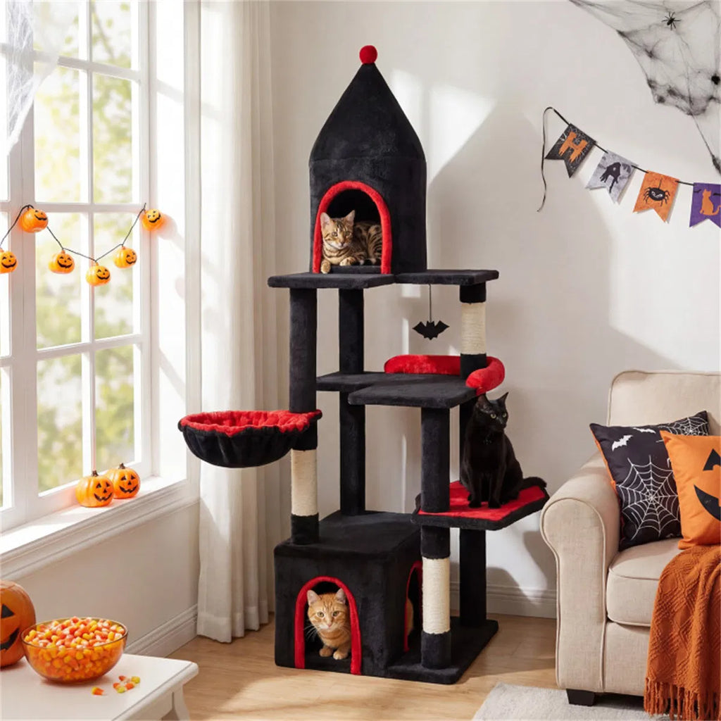 Gothic 5-Level Cat Tree with Sisal Scratching Posts – view 9