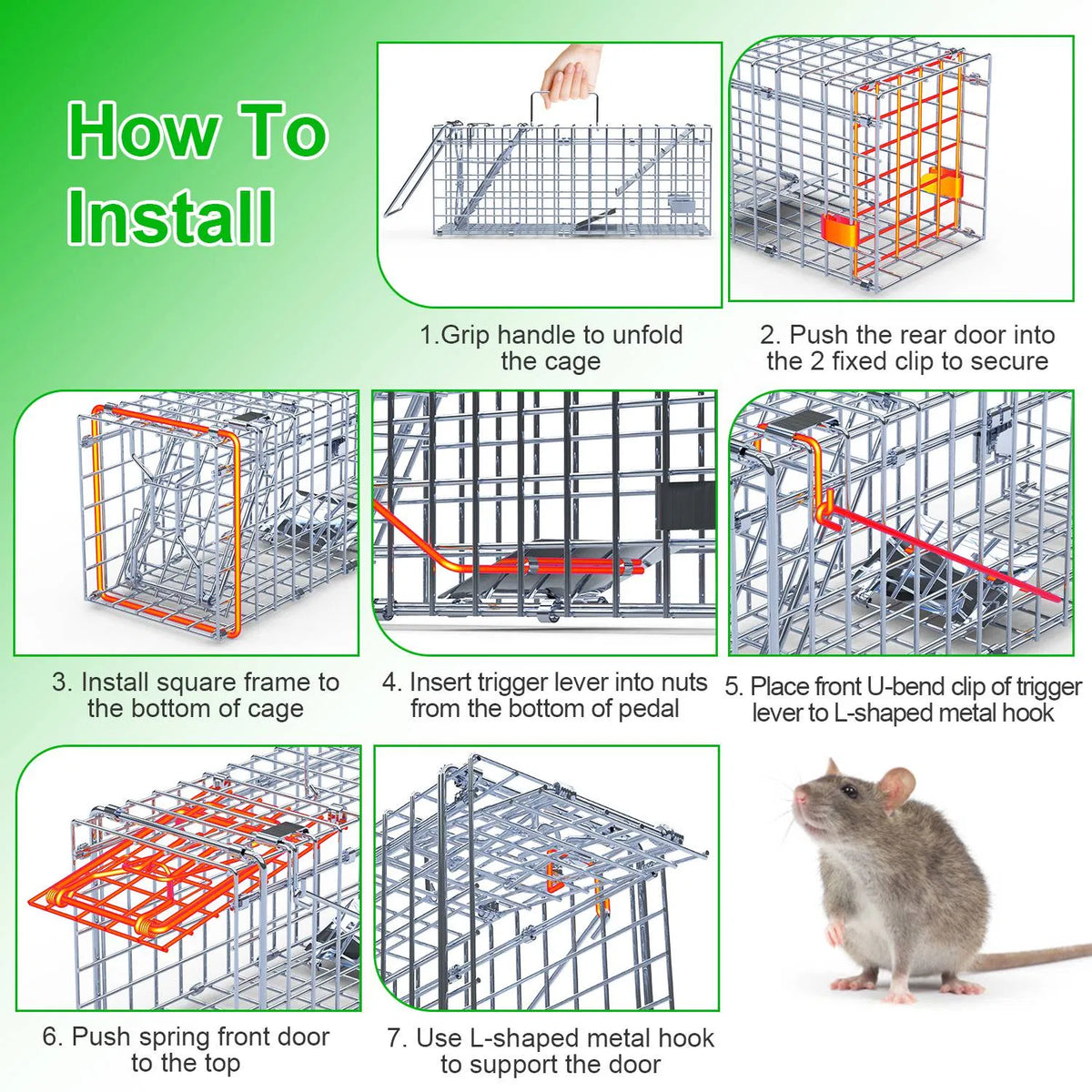 Humane Mouse Traps – One-Way Door Design for Safe Capture – view 8