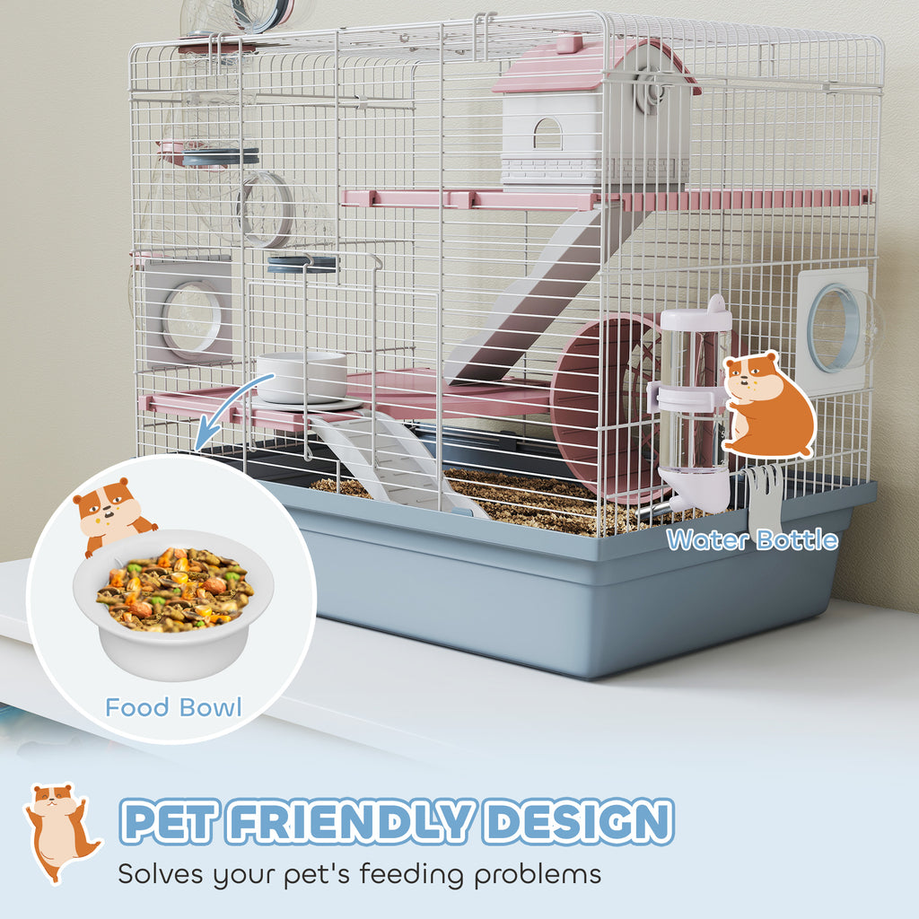Hamster Cage with Exercise Wheel and Accessories – view 9