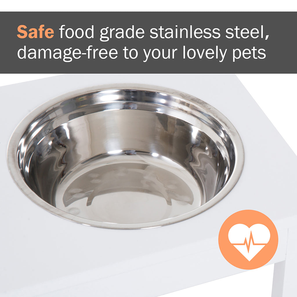 Elevated Dog Feeding Station with Stainless Steel Bowls – view 9