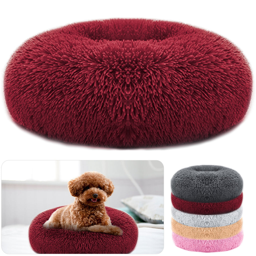 Cozy Plush Dog Bed with Supportive Rim – view 8