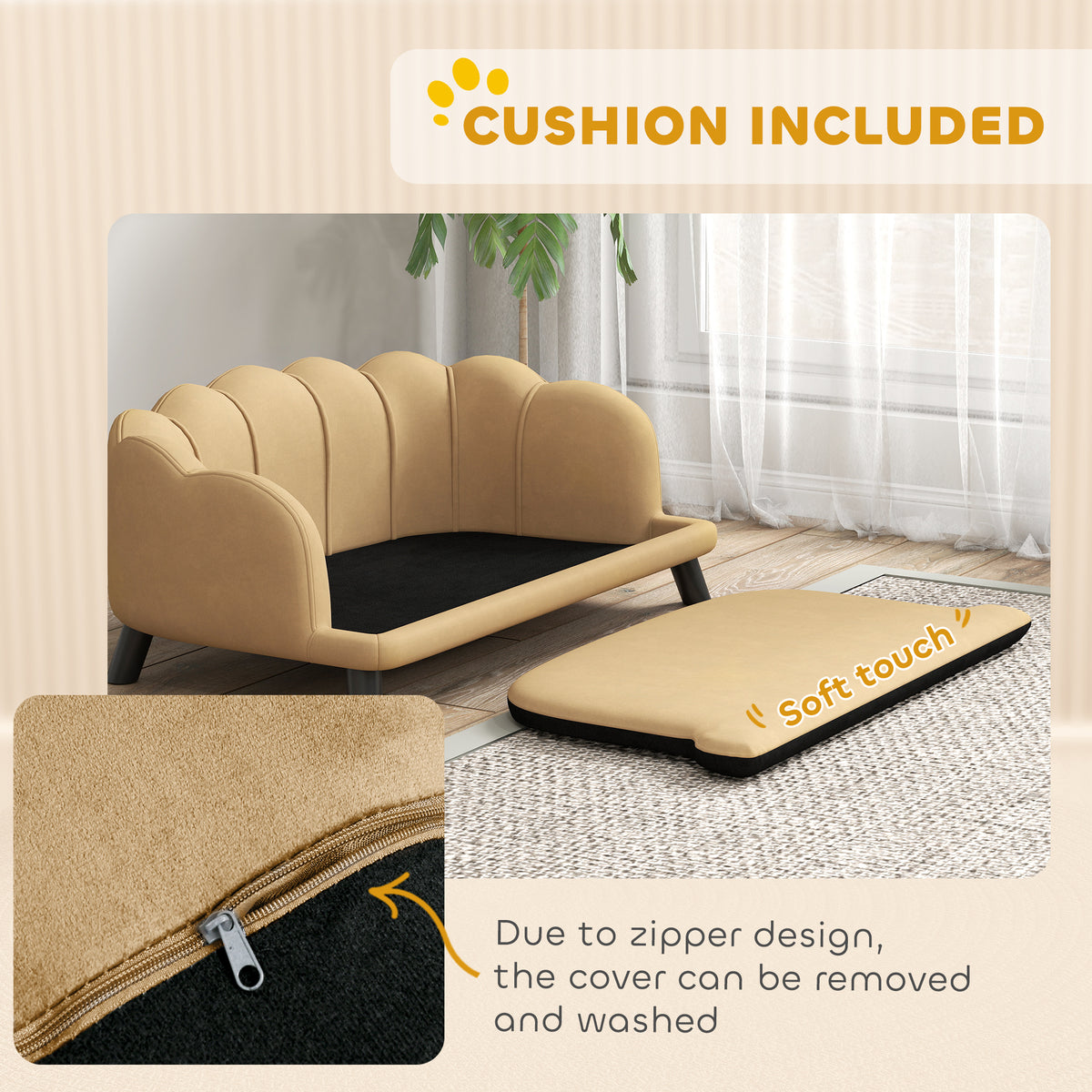 Pearl Design Pet Sofa for Medium and Large Dogs – view 7