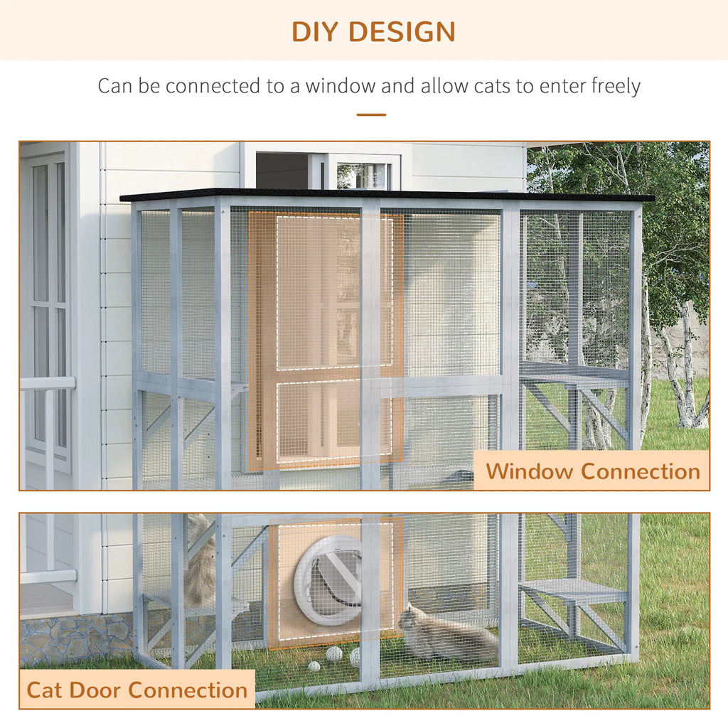 Large Outdoor Cat Enclosure for Safe Outdoor Fun – view 7