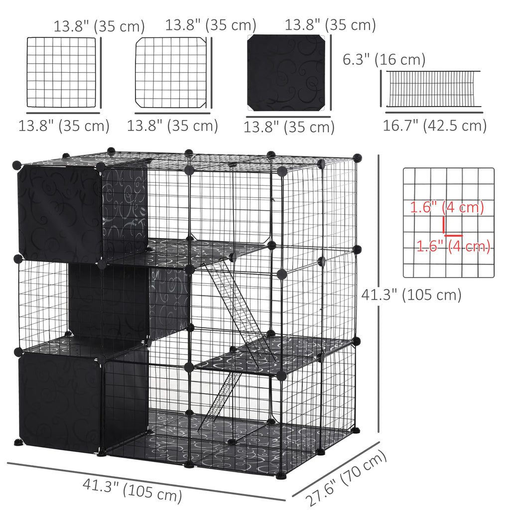 Pet Playpen for Small Animals with 3 Doors – view 7