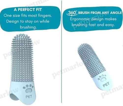 4Pcs 360° Pet Finger Toothbrush – view 3