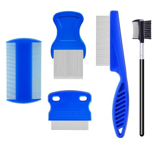 5 Pack Flea Lice Comb