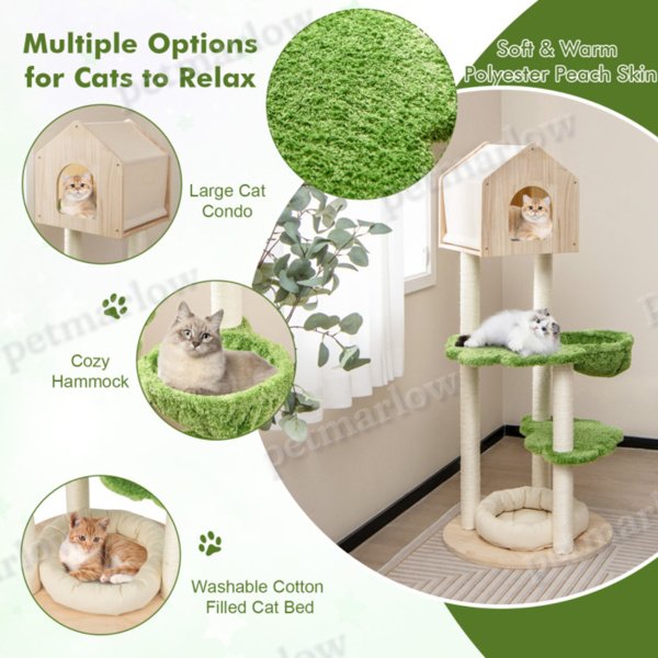 5-Story Cat Tree with Cozy Hideaways and Scratching Posts – view 2
