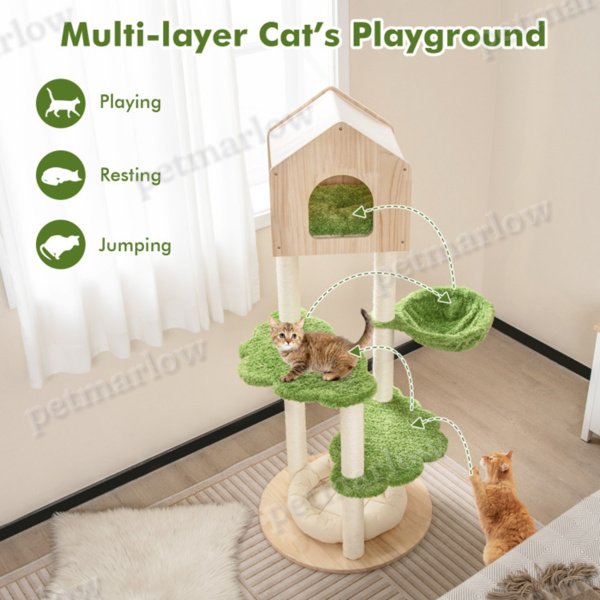 5-Story Cat Tree with Cozy Hideaways and Scratching Posts – view 6