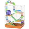 5-Tier Hamster Cage with Exercise Wheels and Tubes
