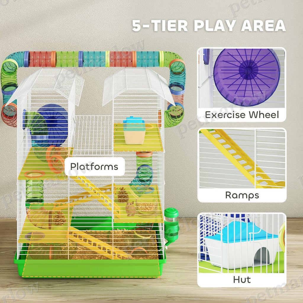 5-Tier Hamster Cage with Tubes and Accessories – view 4