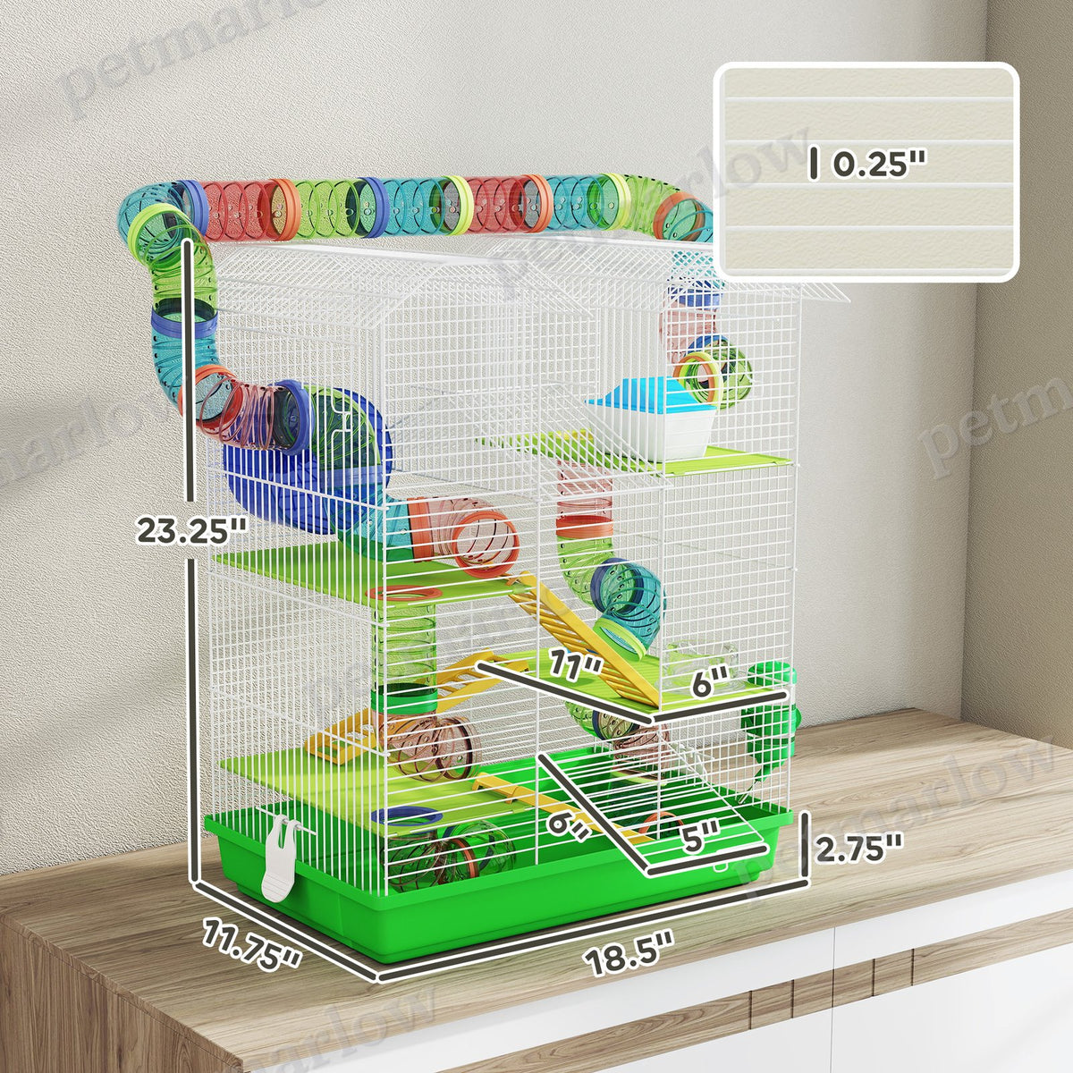 5-Tier Hamster Cage with Tubes and Accessories – view 6