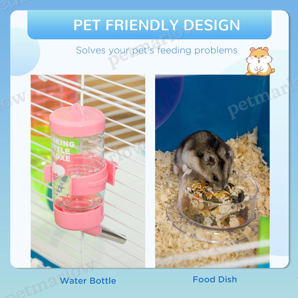 5-Tier Hamster Cage with Wheel and Water Bottle – view 4