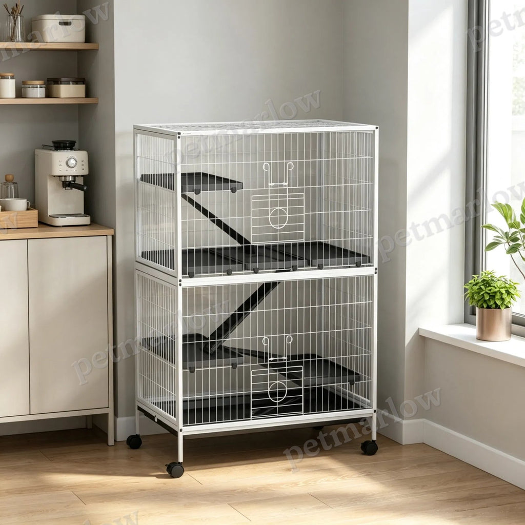 50 Inch Tall Rolling Ferret and Chinchilla Cage with Hammock – view 5