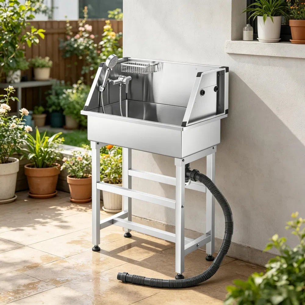 Stainless Steel Dog Washing Station for Easy Grooming – view 7