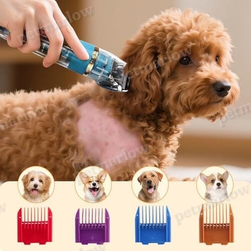 50dB Low Noise Cordless Pet Thick Coats Trimmer with Titanium – view 5