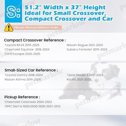 51.2" Wide Dog Car Divider Back Seat Barrier Behind Front Seats – view 6