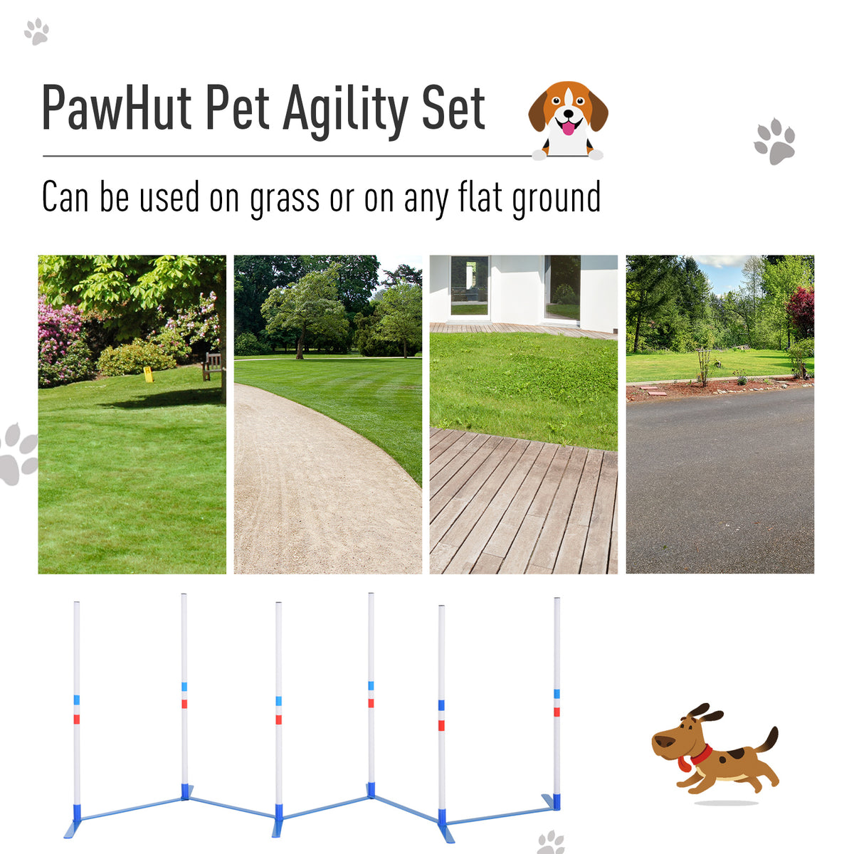 Dog Agility Equipment Weave Pole Set – view 8