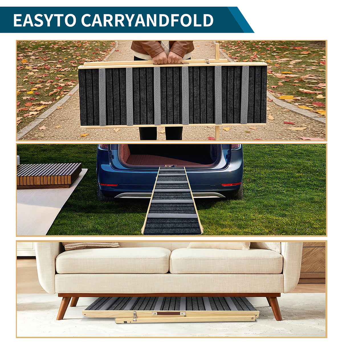 Adjustable Dog Ramp for Couch with High Traction – view 10